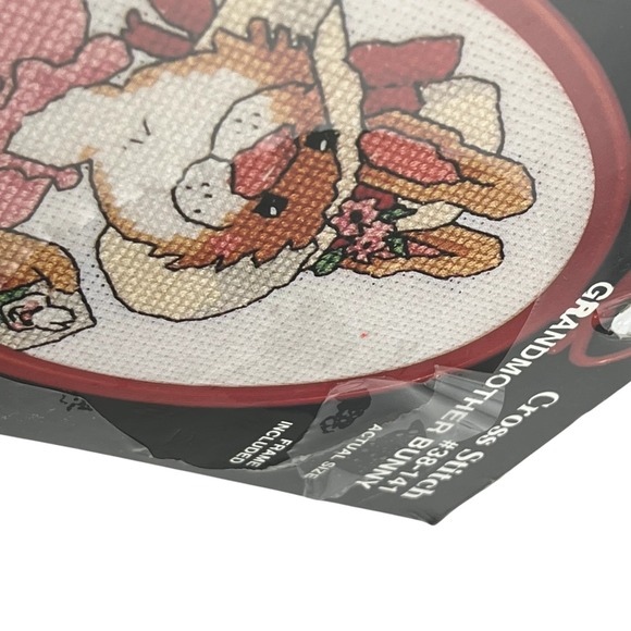 Suzy's Zoo Cross Stich Grandmother Bunny‎ Janlynn with Frame VTG - Picture 2 of 4